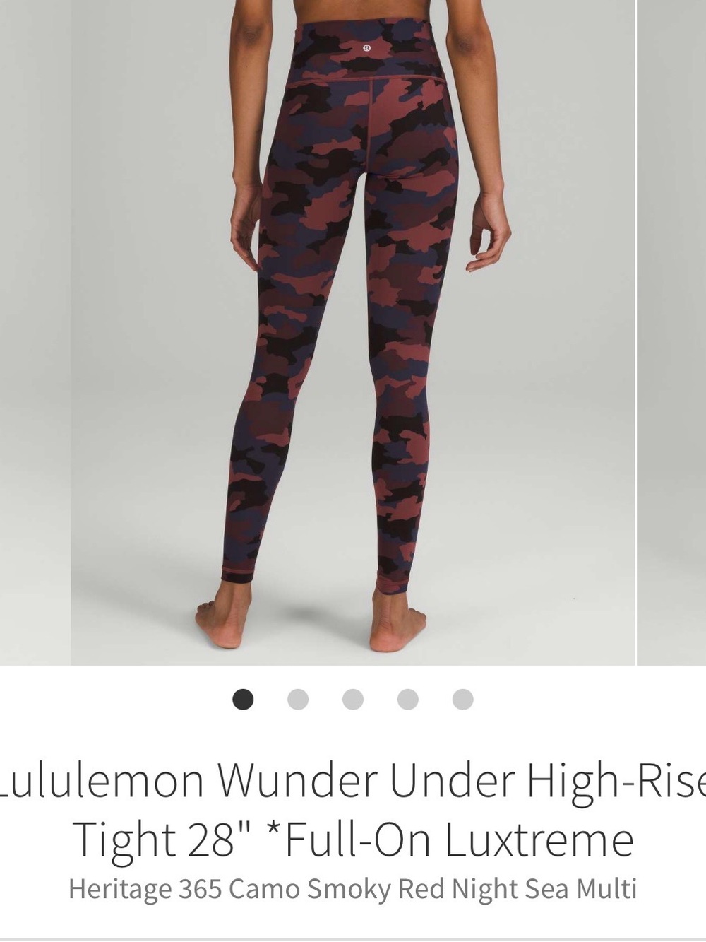 Lululemon wunder under high rise leggings